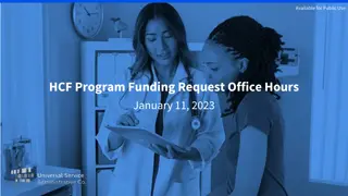 Office Hours for HCF Program Funding Request - January 11, 2023