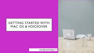 Exploring Mac OS & VoiceOver: A Comprehensive Guide with Belinda Rudinger