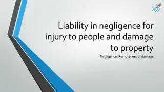 Liability in Negligence: Tests for Remoteness of Damage