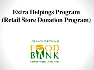 Extra Helpings Program: A Retail Store Donation Initiative