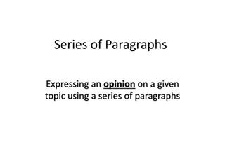 Mastering the Art of Expressing Your Opinion Through Paragraphs