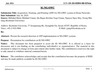 Acquisition, Tracking, and Pointing (ATP) for NG-OWC System in Drone Networks