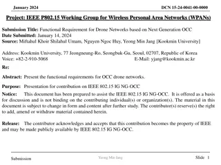 Functional Requirements for Drone Networks with OCC