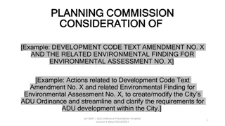 Comprehensive Overview of ADU Ordinance Amendments