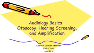 Audiology Basics: Otoscopy, Hearing Screening & Amplification Overview