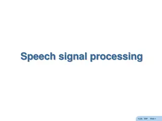 Speech Signal Processing and Phonemes