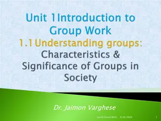 Understanding Social Group Dynamics