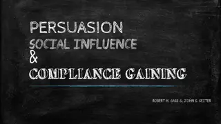 Strategies for Effective Social Influence and Compliance in Persuasion