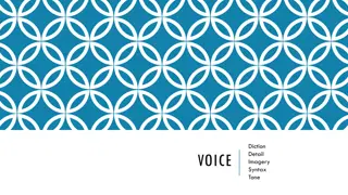 Mastering Voice in Writing: Diction, Detail, Imagery, Syntax, and Tone