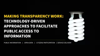 Leveraging Technology for Transparent Governance