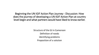 Development of UN-IGIF Action Plan in Cameroon: Addressing Geospatial Data Governance Challenges