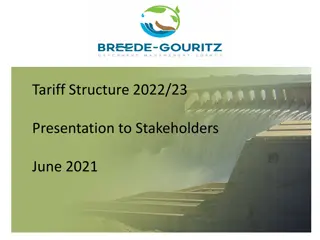 Stakeholders Presentation on 2022/23 Tariff Structure