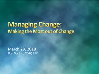 Understanding and Managing Change in the Workplace