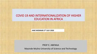 Internationalization of Higher Education in Africa Amid COVID-19 Challenges