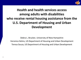 Health and Housing Access Among Adults with Disabilities in HUD Rental Housing