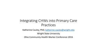 Integrating Community Health Workers into Primary Care Practices