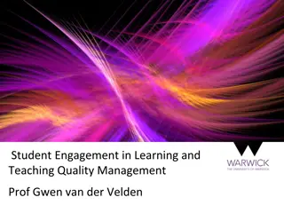 Student Engagement in Learning and Teaching Quality Management Research