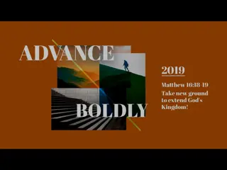 Declare Boldly: Extending God's Kingdom in 2019