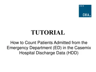 Counting Patients Admitted from Emergency Department in Hospital Discharge Data