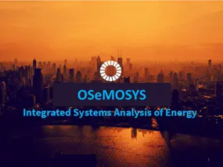 OSeMOSYS: Energy System Modelling and Linear Programming