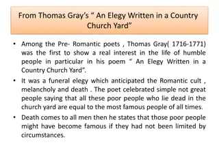 Analysis and Structure of Thomas Gray's 