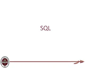 SQL - Introduction and Basics