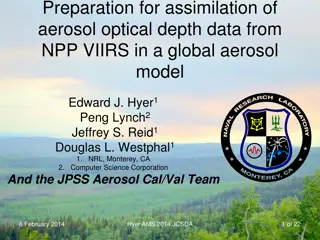 Assimilation of NPP VIIRS Aerosol Optical Depth Data in Global Model