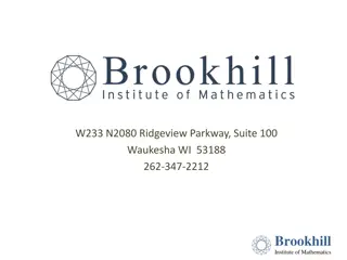 Innovative Mathematics Education Initiatives at Brookhill Institute