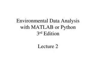 Environmental Data Analysis with MATLAB or Python 3rd Edition Lecture 2