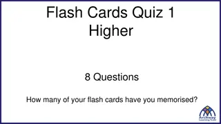 Higher Level Flash Cards Quiz - Geometry and Mathematics