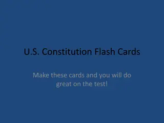 Study Guide: U.S. Constitution Flash Cards for Test Success