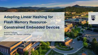 Adapting Linear Hashing for Flash Memory Constrained Embedded Devices