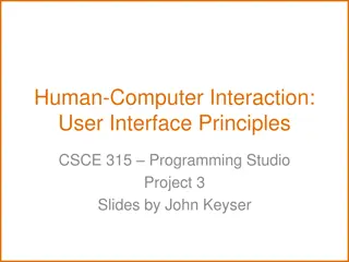 Principles of User Interface Design in Human-Computer Interaction