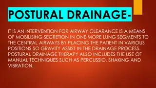 Postural Drainage Therapy for Airway Clearance