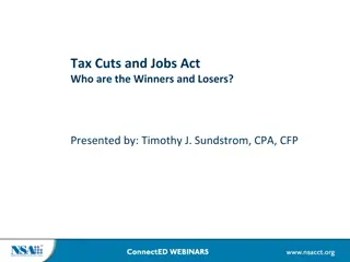 Analysis of Winners and Losers in Tax Cuts and Jobs Act