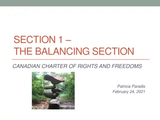 Understanding Section 1 of the Canadian Charter of Rights and Freedoms