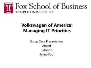 Challenges in Volkswagen's IT Project Prioritization