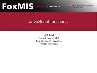 JavaScript Functions in Programming