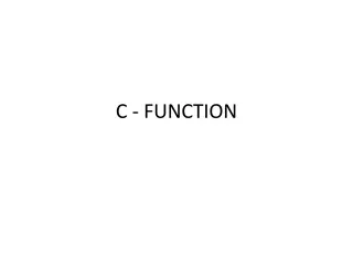 Understanding C Functions