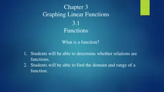 Functions in Graphing Linear Functions