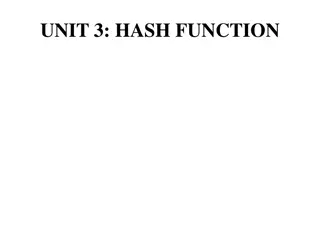 Hash Functions in Data Structures