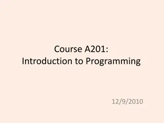 Introduction to Programming Concepts with Functions and Variables