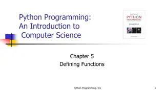 Introduction to Defining Functions in Python Programming