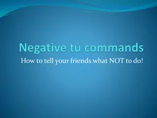 Guide to Giving Negative Commands in Spanish