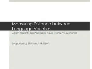 Measuring Distance Between Language Varieties by Adam Kilgarriff