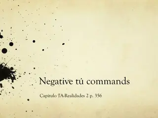 Negative -T Commands in Spanish