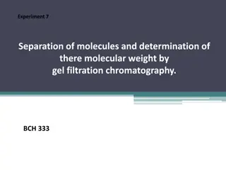 Gel Filtration Chromatography: Separation and Molecular Weight Determination