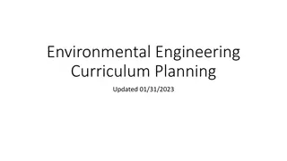 Environmental Engineering Curriculum Planning & Course Guide