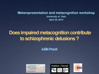 Understanding Impaired Metacognition in Schizophrenic Delusions