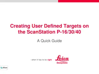 User-Defined Targets Setup for Leica ScanStation P16/30/40A